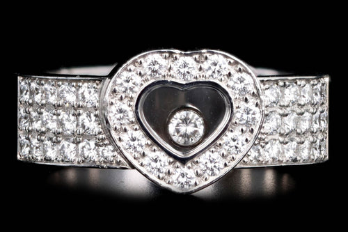 Chopard 18K White Gold Happy Diamonds Heart Ring - Queen May