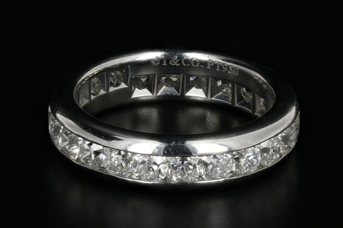Tiffany & Co Lucida Platinum Diamond Eternity Band Ring 3 CTW Size 6 - Queen May