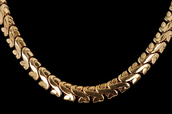 Vintage Givenchy Gold Plated Wave Choker - Queen May