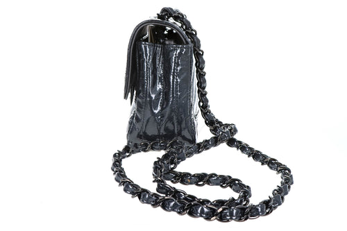 Chanel Mini Rectangular Flap Chevron Leather Crossbody Bag