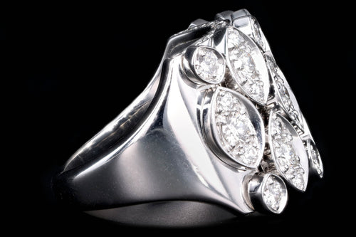 Modern Cartier Diadea 18K White Gold Diamond Ring - Queen May