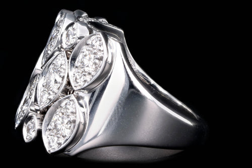 Modern Cartier Diadea 18K White Gold Diamond Ring - Queen May