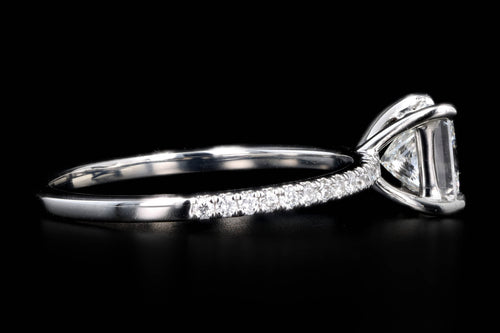 New Platinum 1.01 Carat Princess Cut Diamond Engagement Ring GIA Certified - Queen May