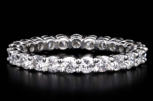 New Platinum 1.94 Carat Total Weight Diamond Eternity Band - Queen May