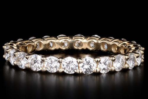New 14K Yellow Gold 1.80 Carat Total Weight Diamond Eternity Band - Queen May