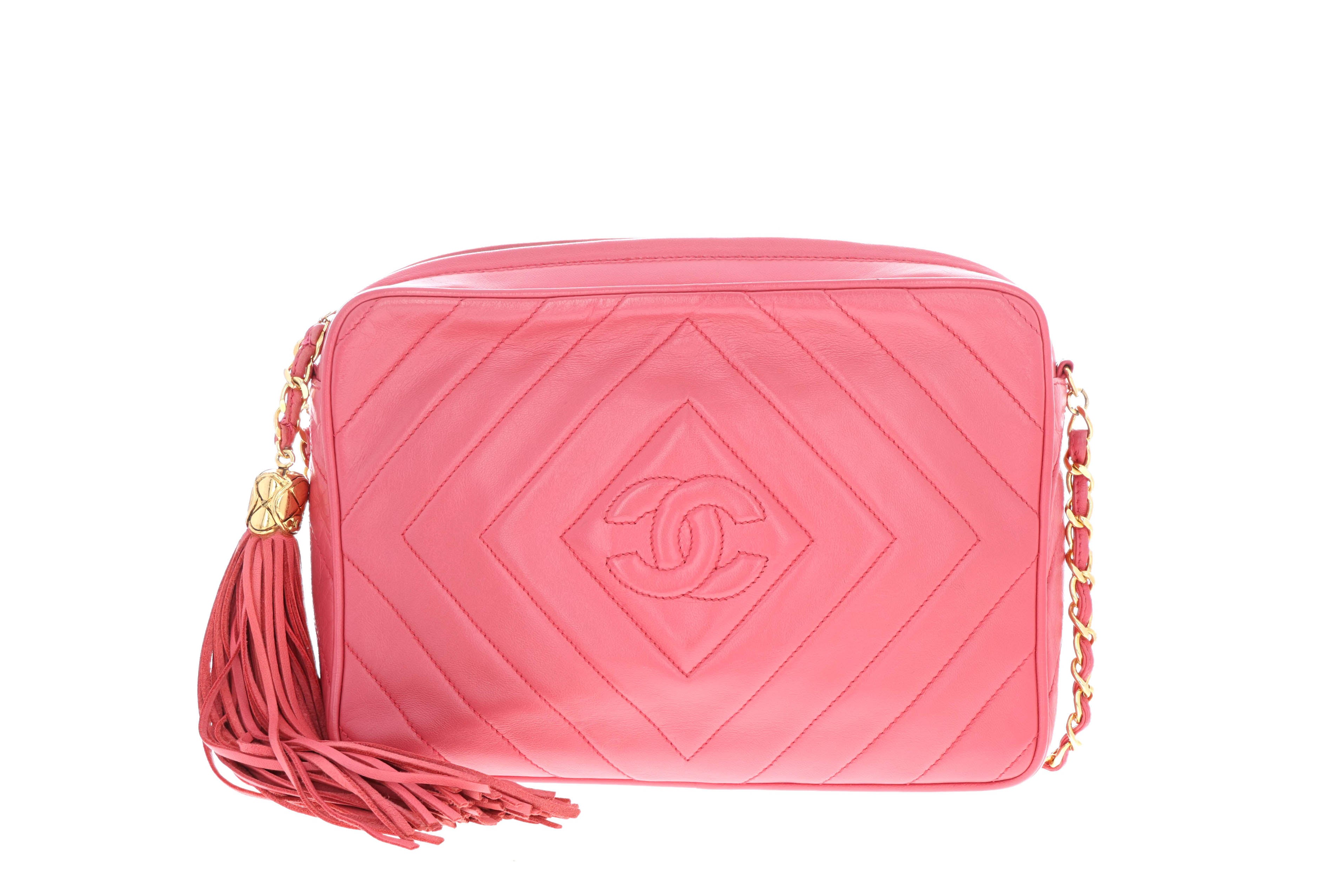 Chanel pink camera on sale bag