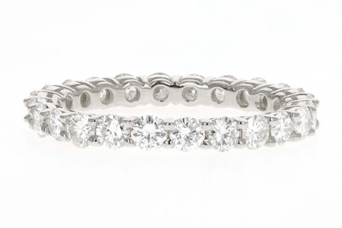 New Platinum 1.80 Carat Total Weight Diamond Eternity Band - Queen May