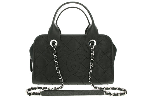 Chanel Caviar Deauville Bowling Bag - Queen May