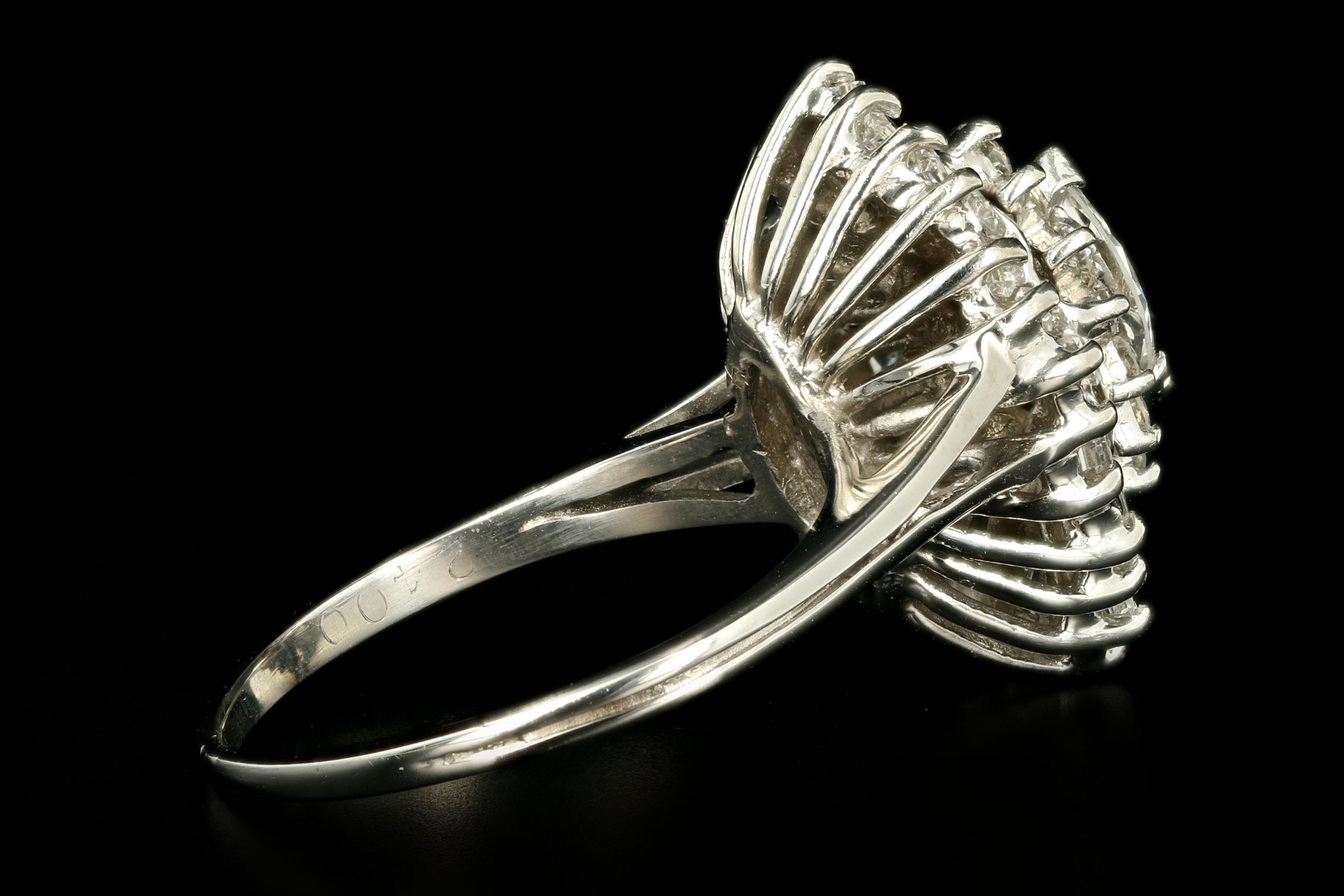 Vintage 18k Gold Solitaire Diamond Ring .30 Carat Diamond 1940s Era #10621  | Auctionninja.com