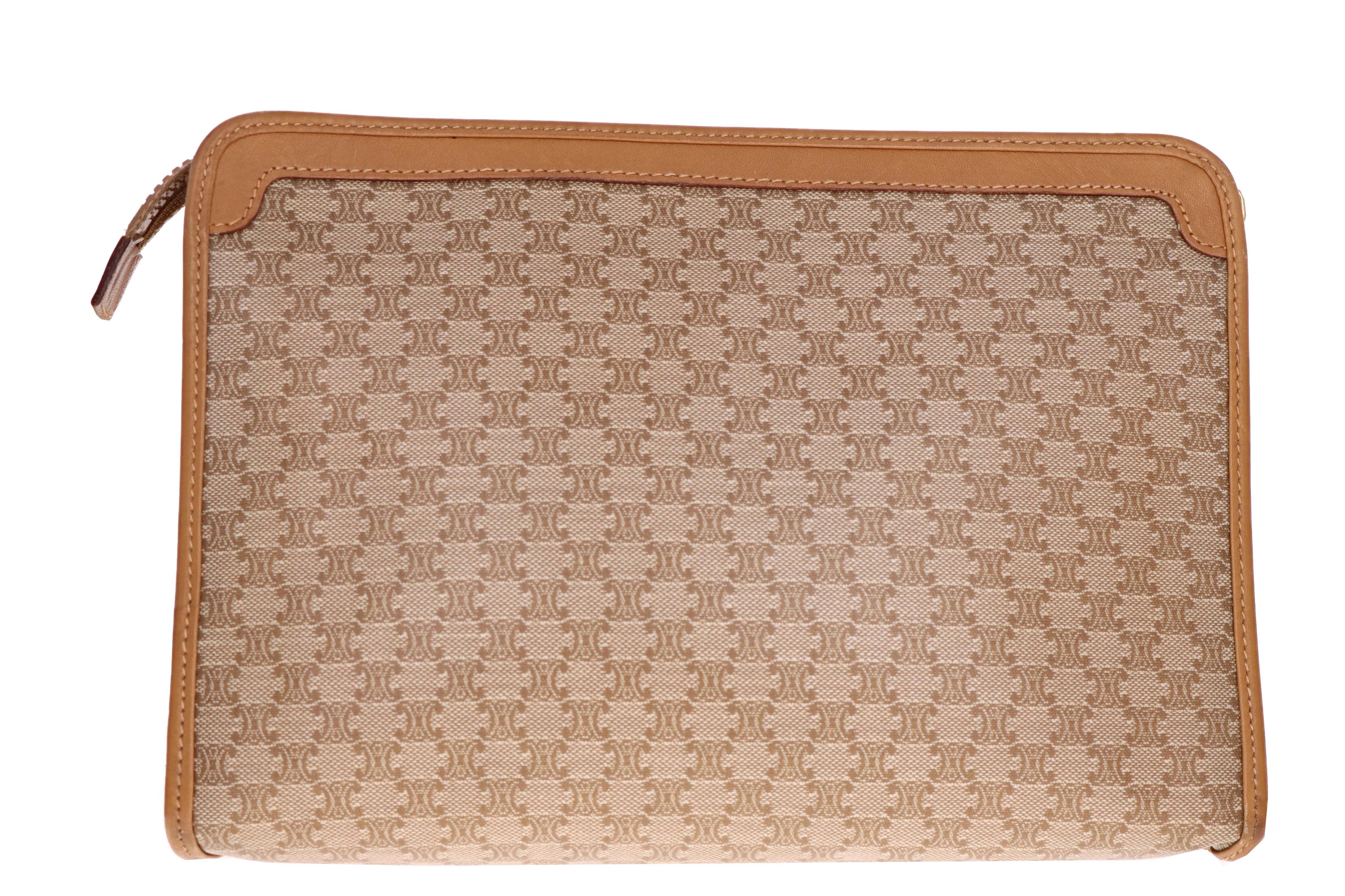 Vintage Celine Macadam Clutch Bag