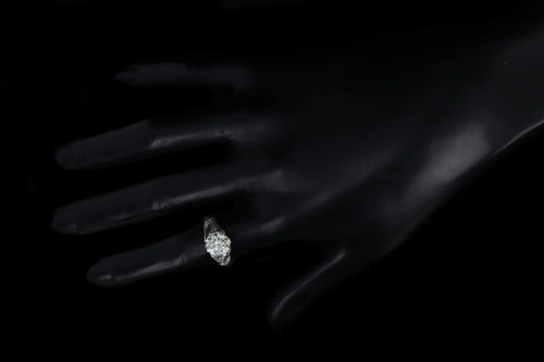 Art Deco Inspired 2.12 Carat Round Brilliant Cut Diamond Engagement Ring - Queen May