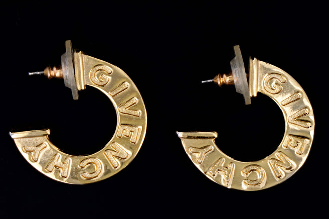 Vintage Givenchy Hoop Pierced Earrings - Queen May