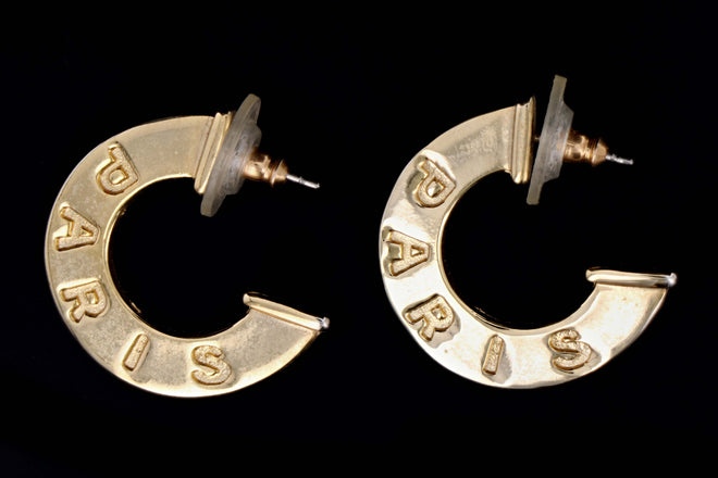 Vintage Givenchy Hoop Pierced Earrings - Queen May