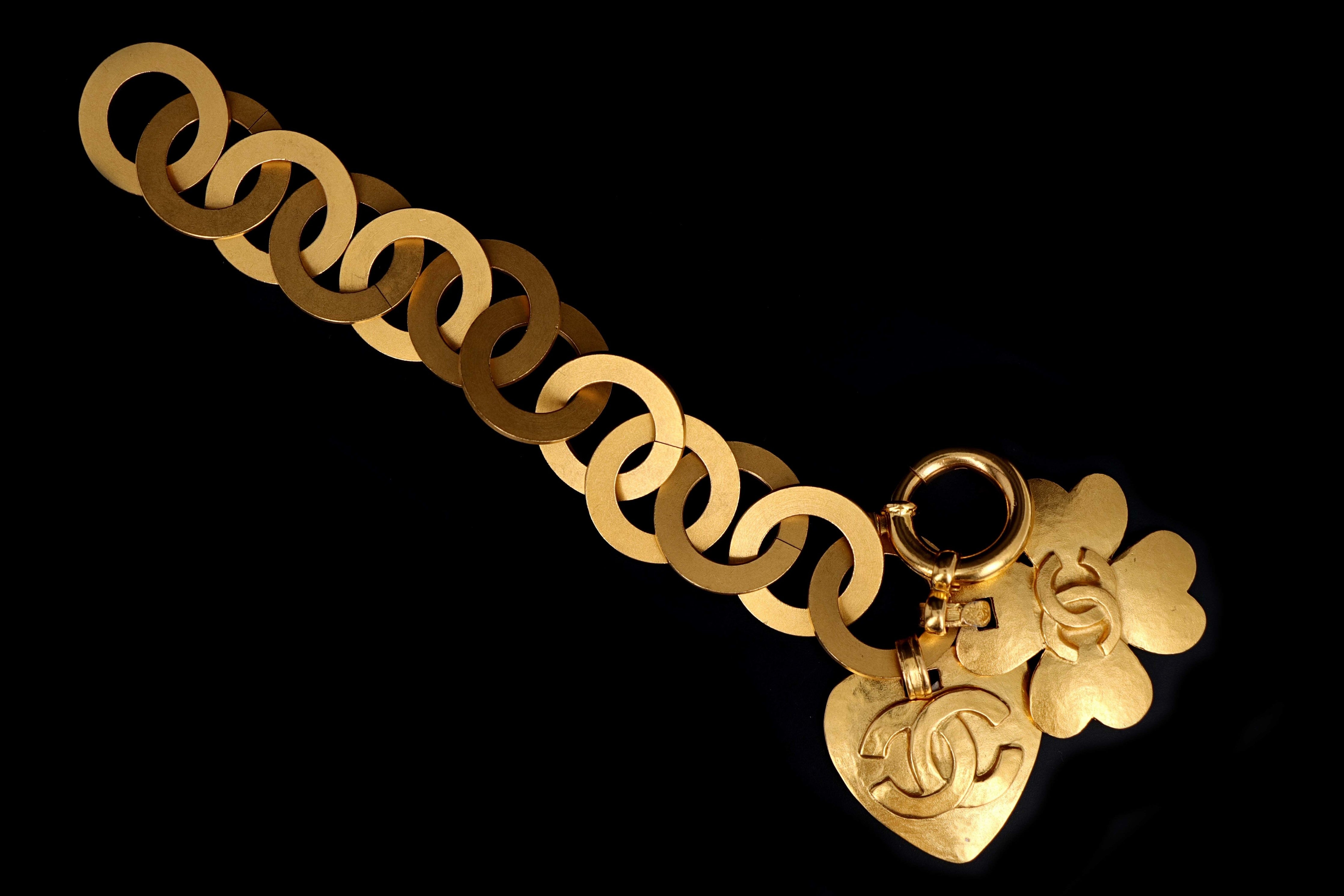 CHANEL Gold Turnlock Bracelet Large Pre-Owned India | Ubuy