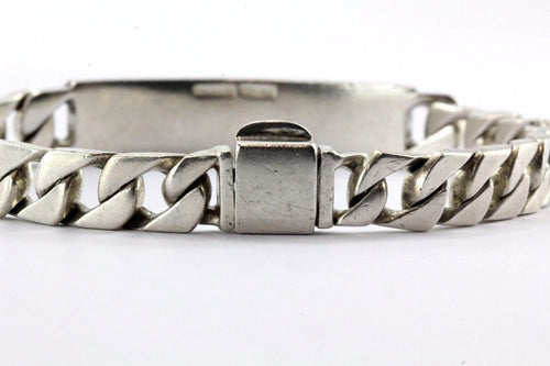 Vintage Tiffany & Co Sterling Silver ID Bar Bracelet 8.5" - Queen May