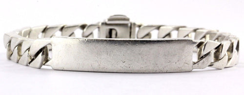 Vintage Tiffany & Co Sterling Silver ID Bar Bracelet 8.5" - Queen May