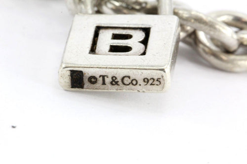 Alphabet S Charm 925 Sterling Silver Bracelet