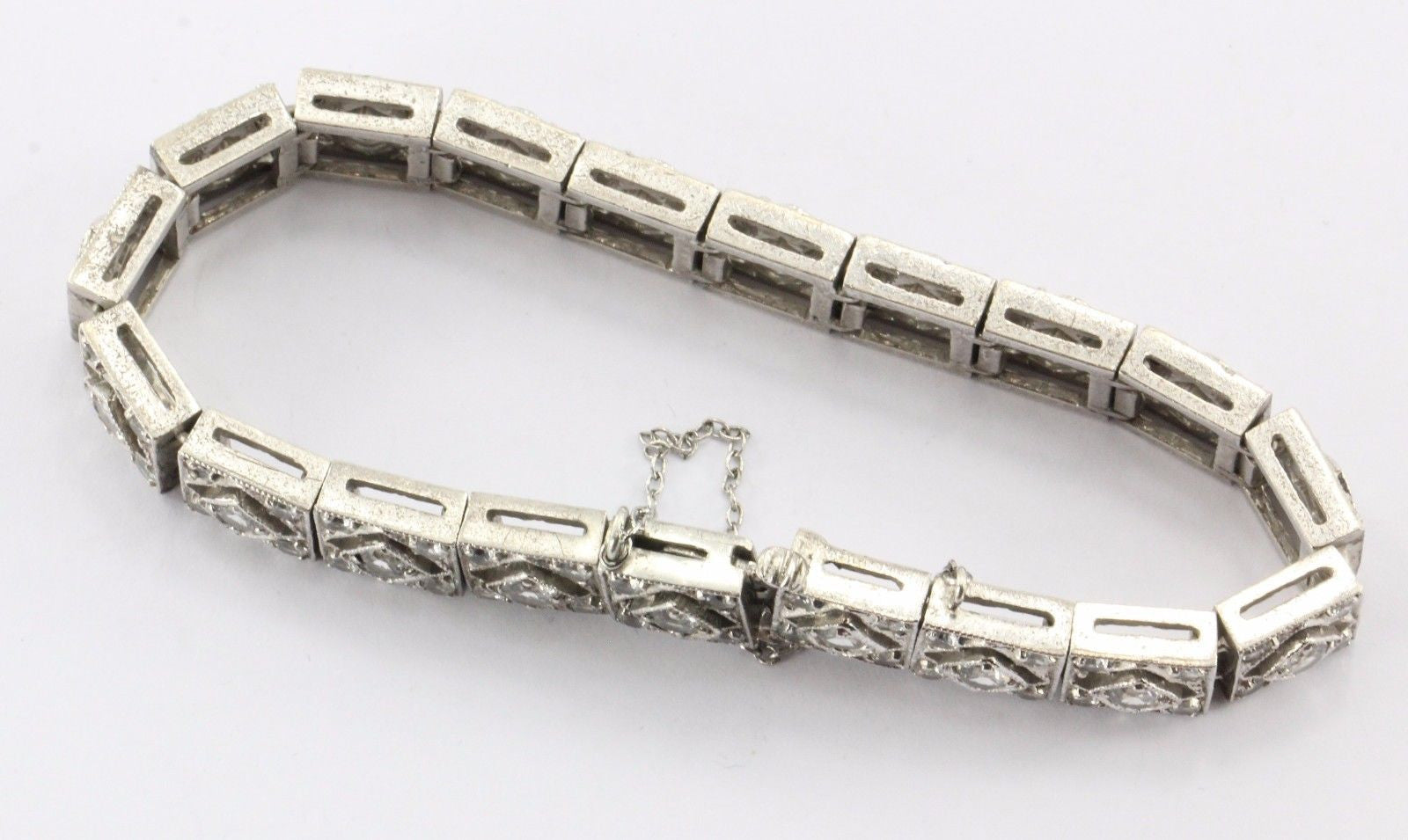 Vintage Platinum And Diamond Bracelet Available For Immediate Sale At  Sotheby's