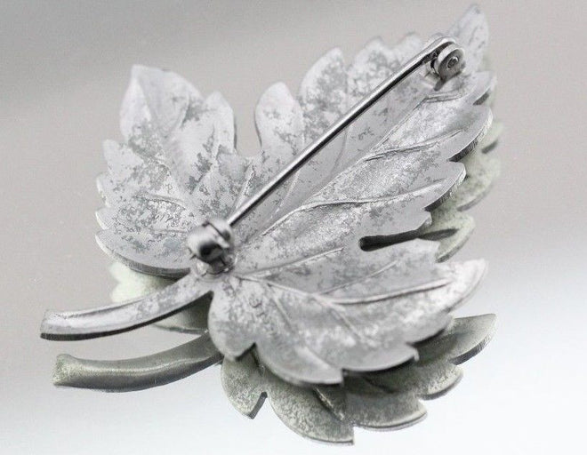 Tiffany & Co. Sterling Silver Maple Leaf Pin Brooch - Queen May