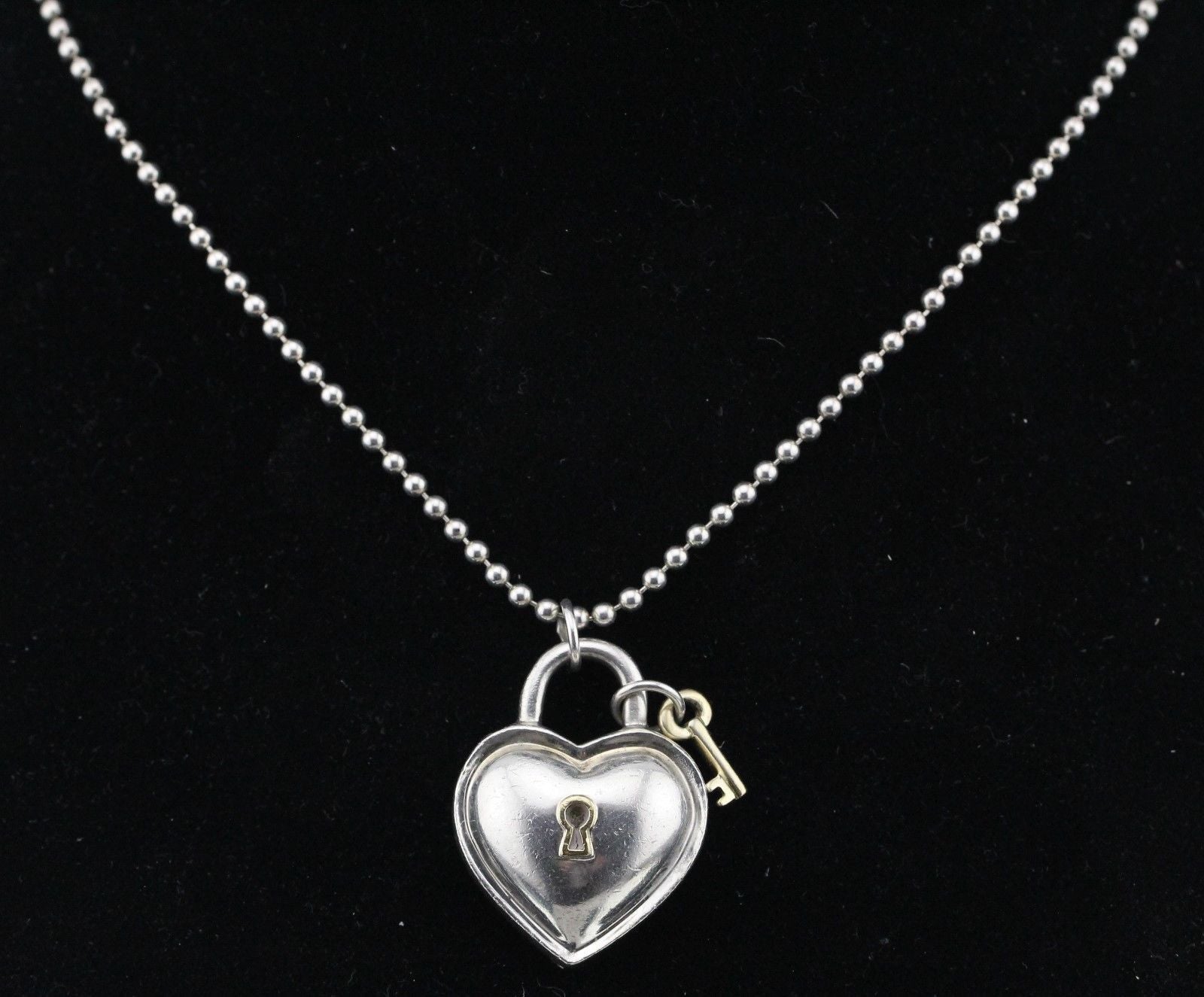 Tiffany & Co Heart Lock Key Charm Diamond Necklace in Platinum by WP  Diamonds – myGemma| FR | Item #091288