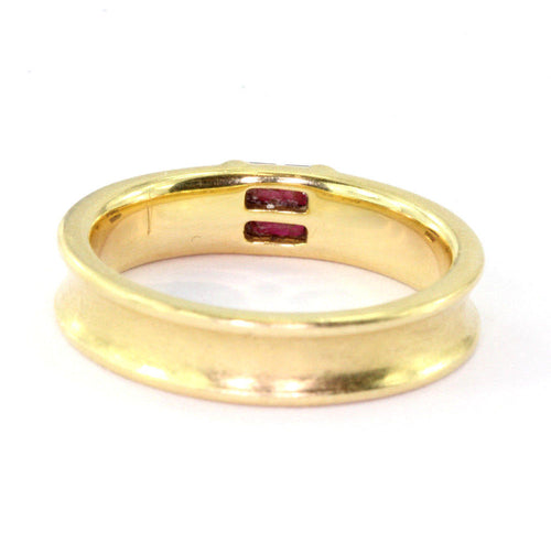 Tiffany & Co 18K Yellow Gold Ruby Stack Band Ring - Queen May