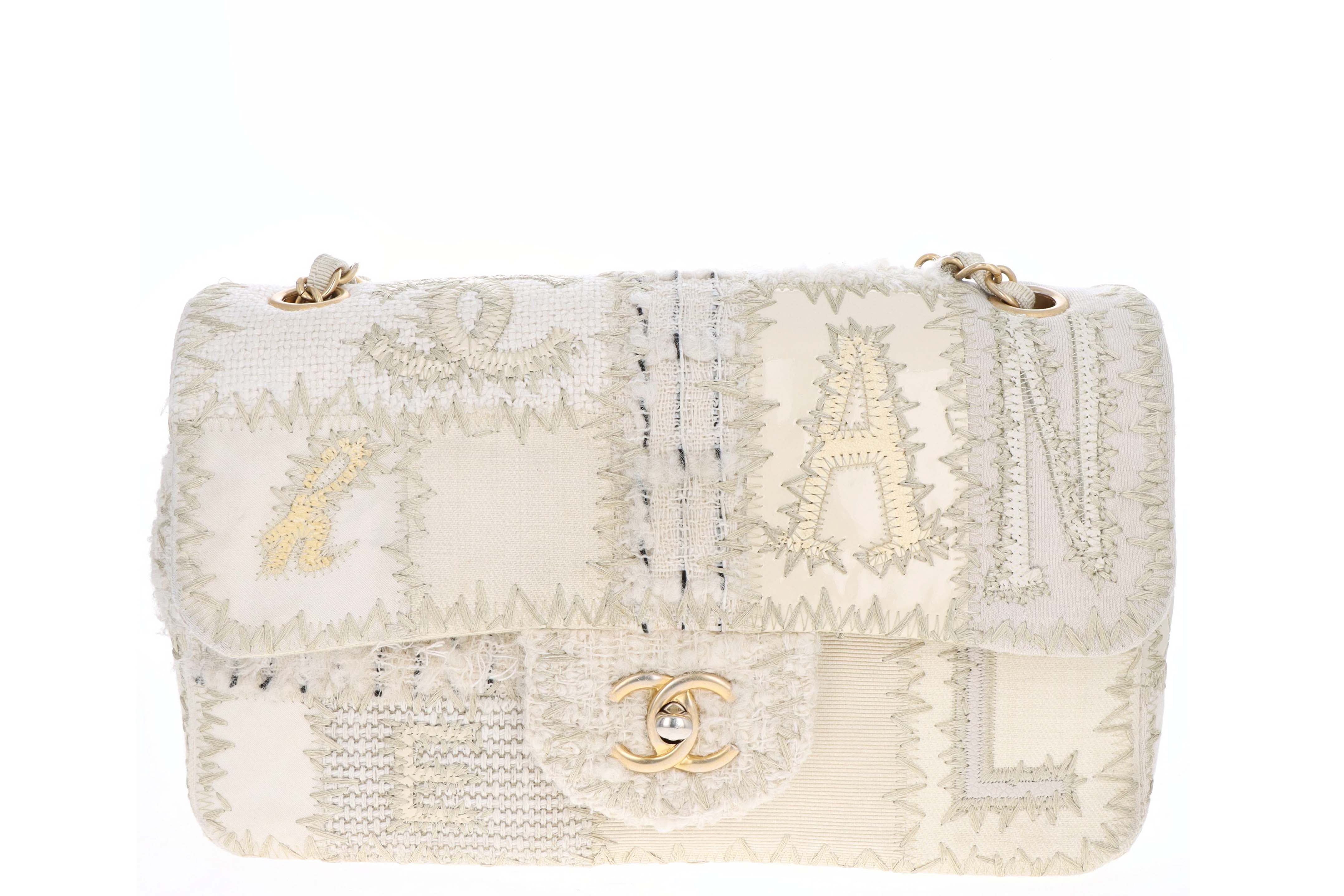 Chanel Limited Edition Beige Patchwork Reissue Flap Bag For Sale at 1stDibs