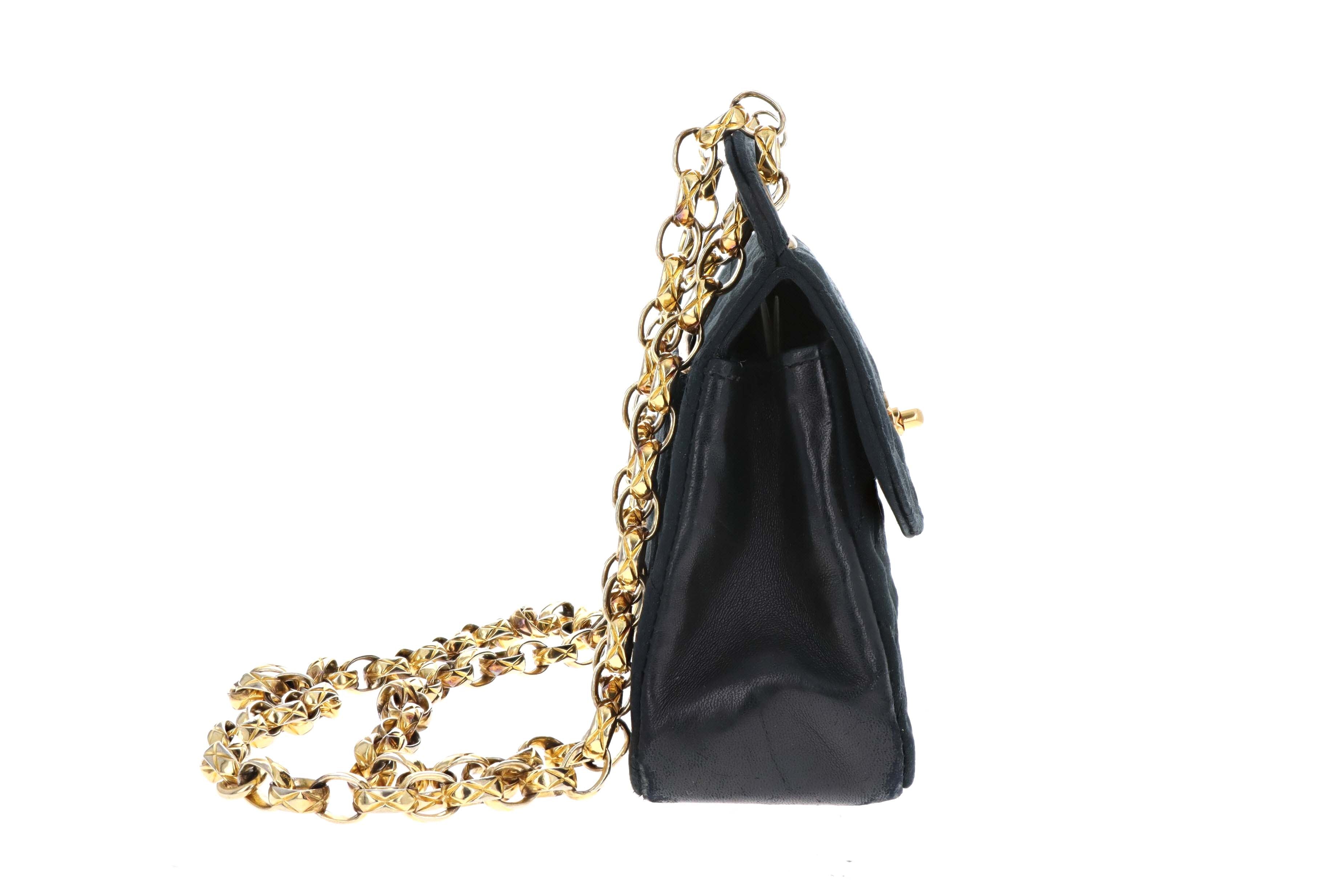 Chanel Vintage Satin Bijoux Chain Mini Bag with Wallet