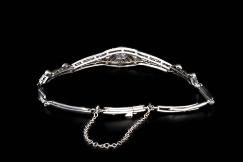 Art Deco Platinum .30 Carat Old European Cut Diamond Bracelet - Queen May