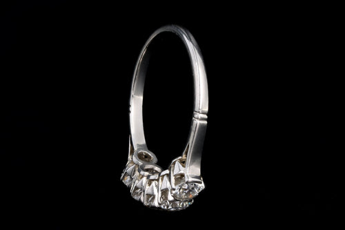 Edwardian Platinum 1.60 Carat Total Weight Old European Diamond Five Stone Band - Queen May